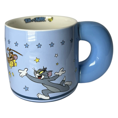 Mug en Céramique Tom et Jerry - Design Rétro avec Grande Anse Jaune