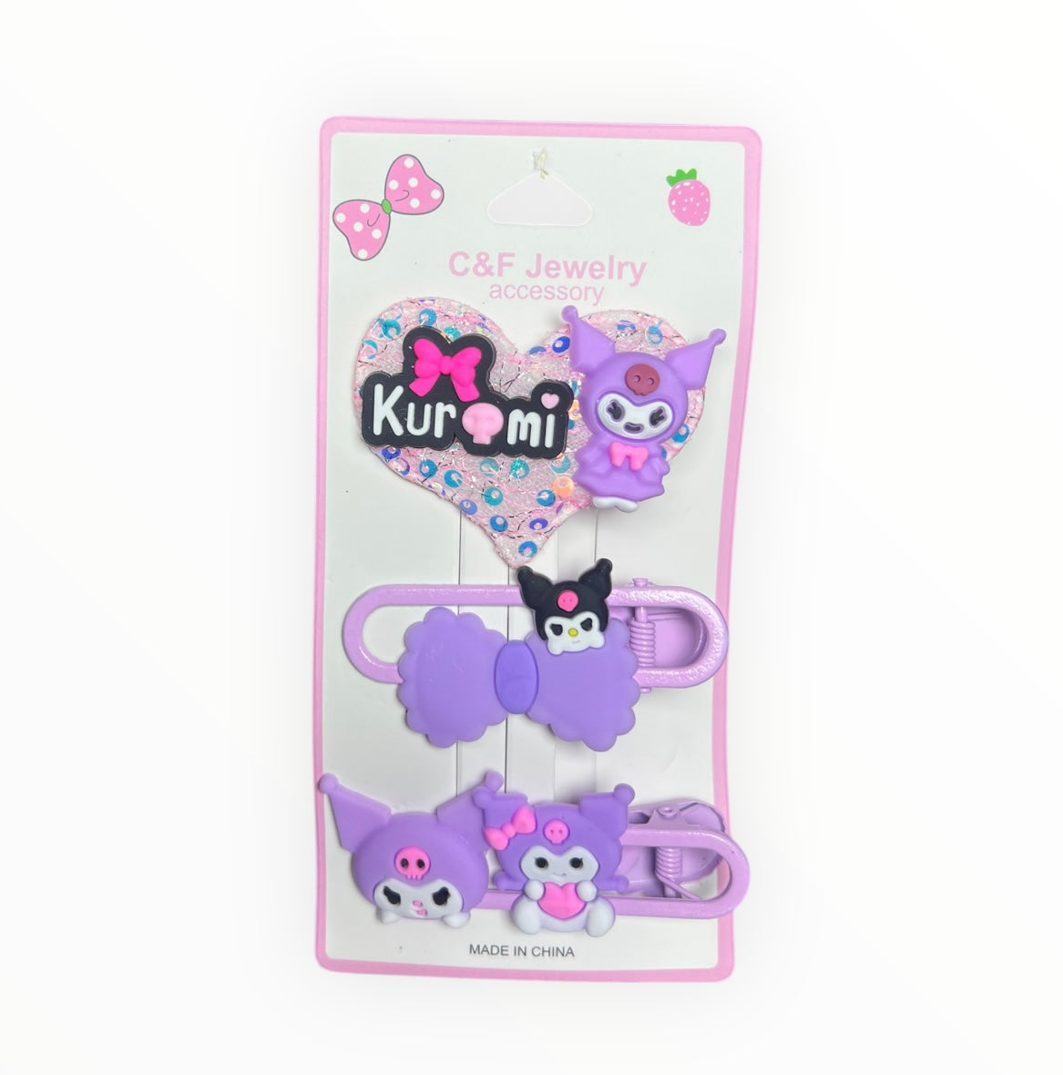 Barrettes pour cheveux kuromi