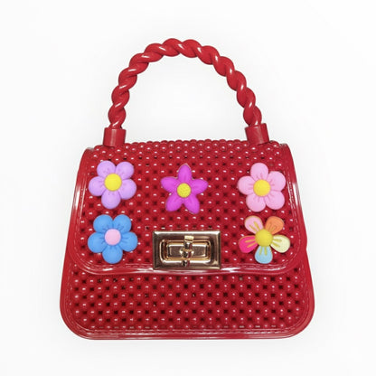 Sac à main perlé décoré fleurs et lapin – Style kawaii chic