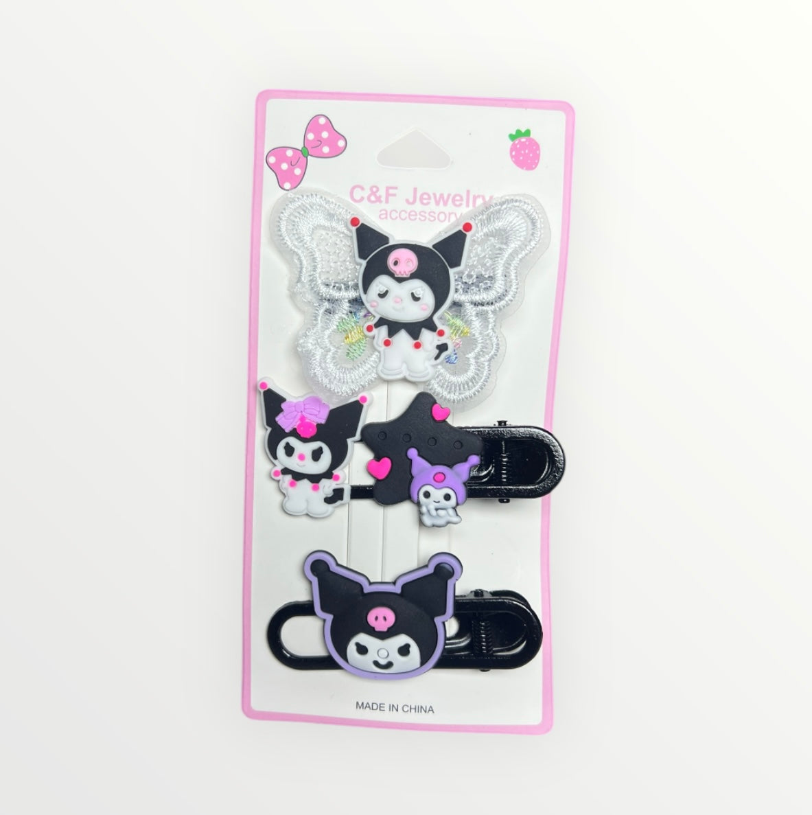 Barrettes pour cheveux kuromi