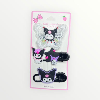 Barrettes pour cheveux kuromi